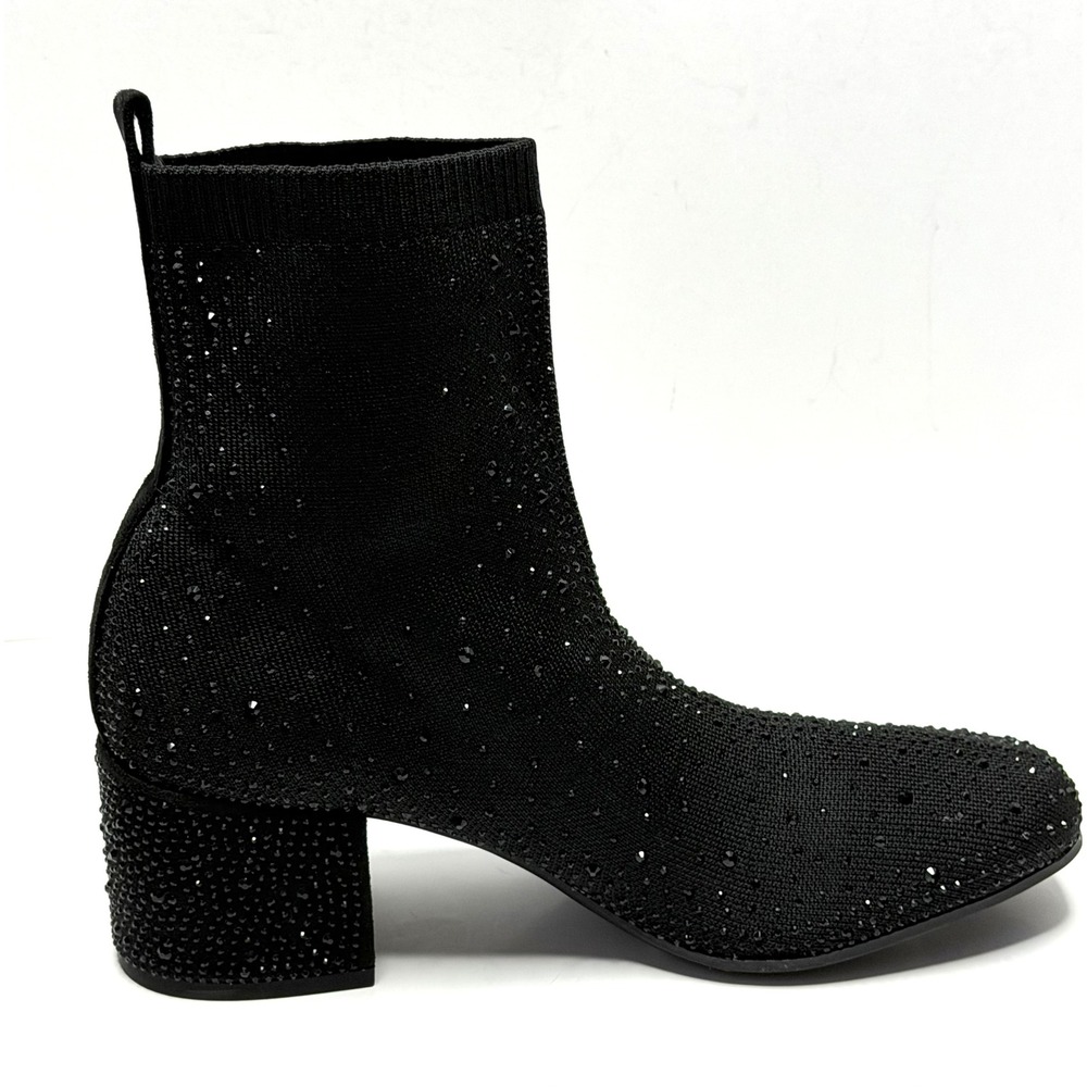 Kenneth Cole Reaction Women's Renee Jewel Booties Black Knit Size 7M NWT/BOX - Picture 5 of 10